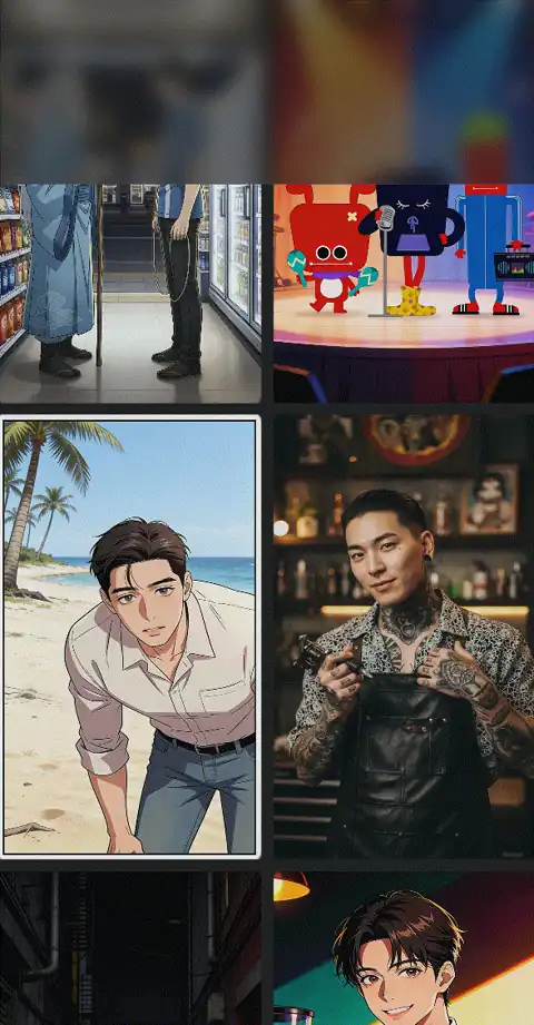 Material 방식 적용 후 — 스크롤해도 정상 렌더링된다